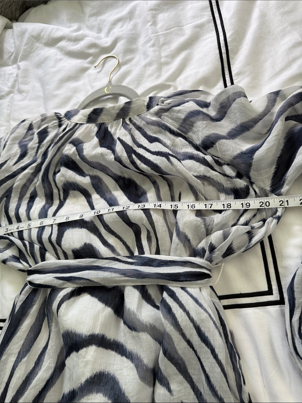 Banana Republic Black and White Zebra Print Mini Dress - Picture 11 of 12